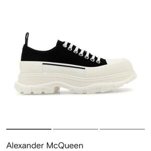 Alexander McQueen Black and White Men's Sneakers